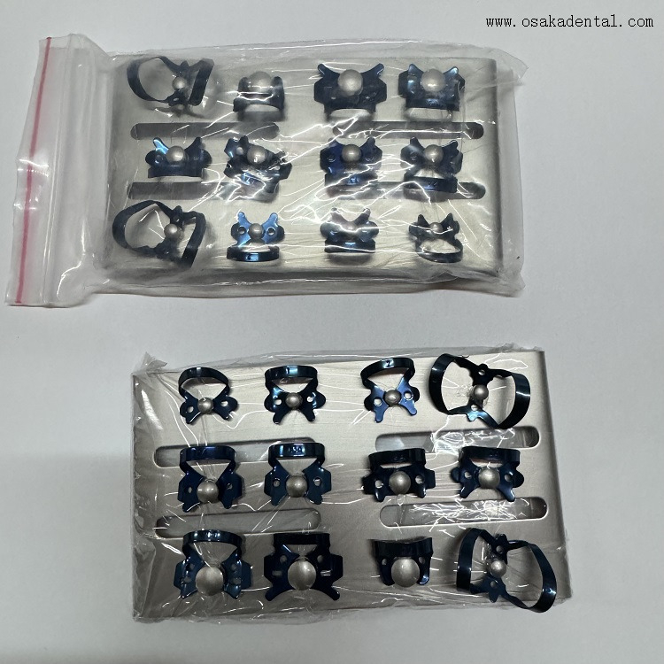 Suporte de barragem de borracha para clipe de cuidados bucais odontológicos