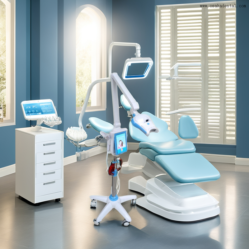Dispositivo avançado de clareamento dental para limpeza e clareamento profissional dos dentes em ambientes clínicos modernos
