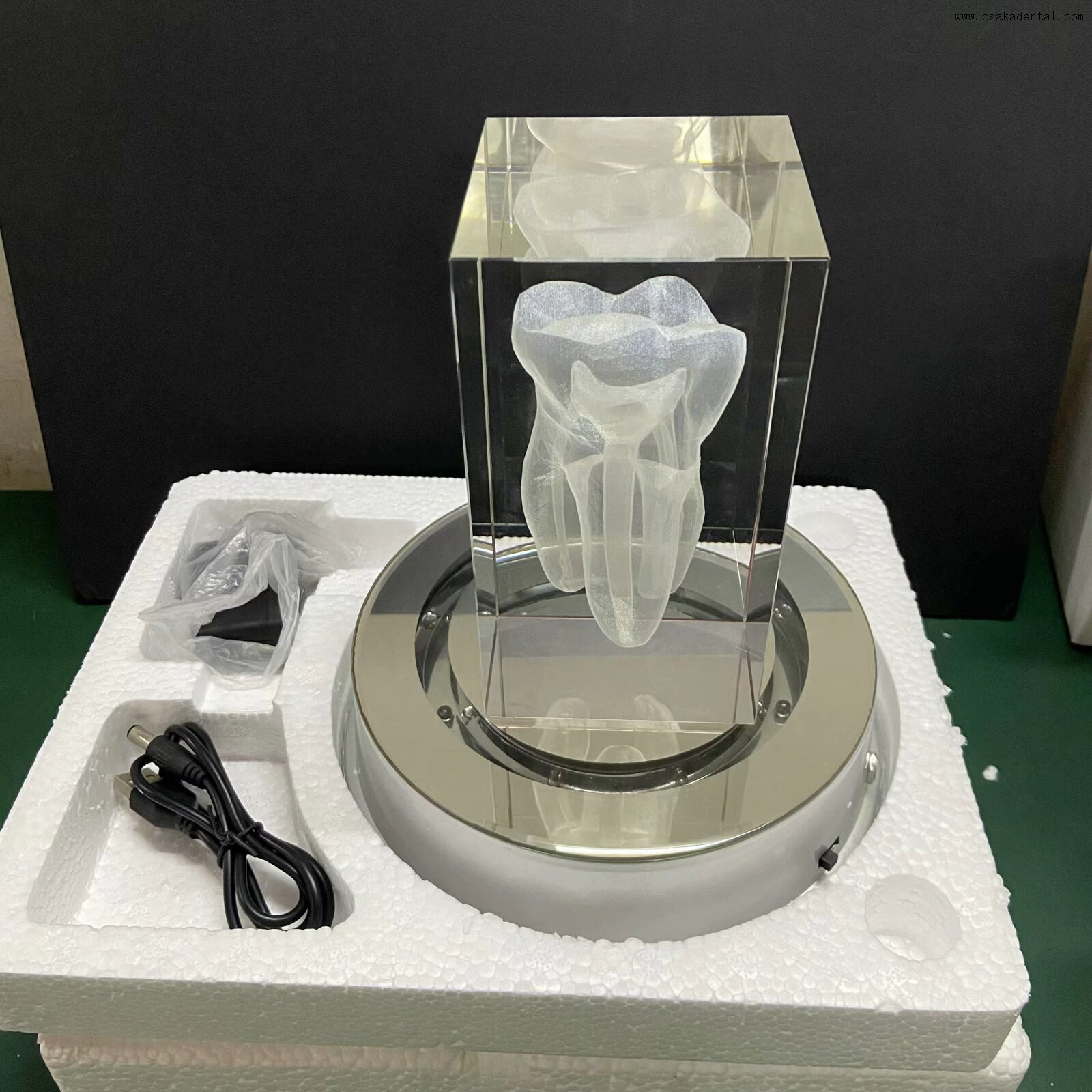 Forma de dentes dentários para decoração de clínica odontológica