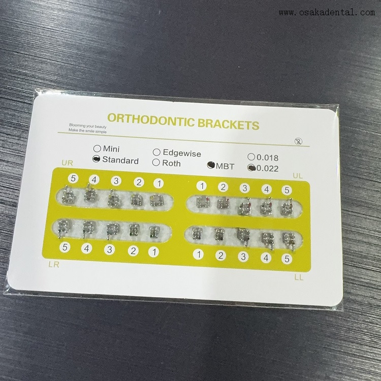 Suporte de metal bondable monobloco ortodôntico dental