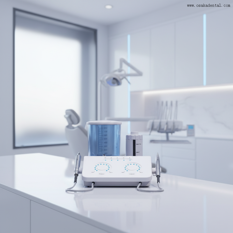 Scaler dental com Air Prophy dois em um dispositivo