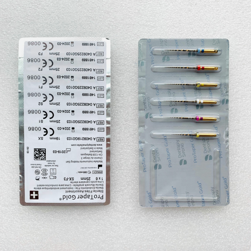 2019 Nova Embalagem Ativação Endodôntica Dental Protaper Gold Niti File