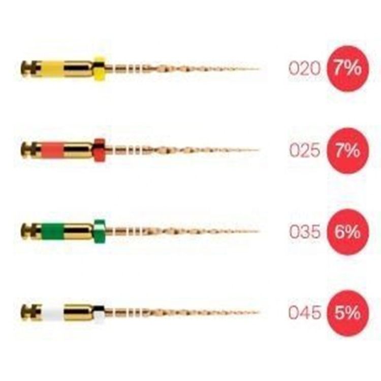 Arquivo de Niti Gold da onda Endodontic dental