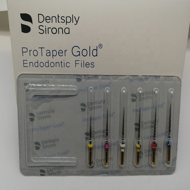 Arquivo de Niti do ouro de Protaper da ativação de calor endodôntico dental nova da embalagem