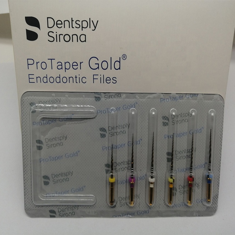 Arquivo de Niti do ouro de Protaper da ativação de calor endodôntico dental nova da embalagem