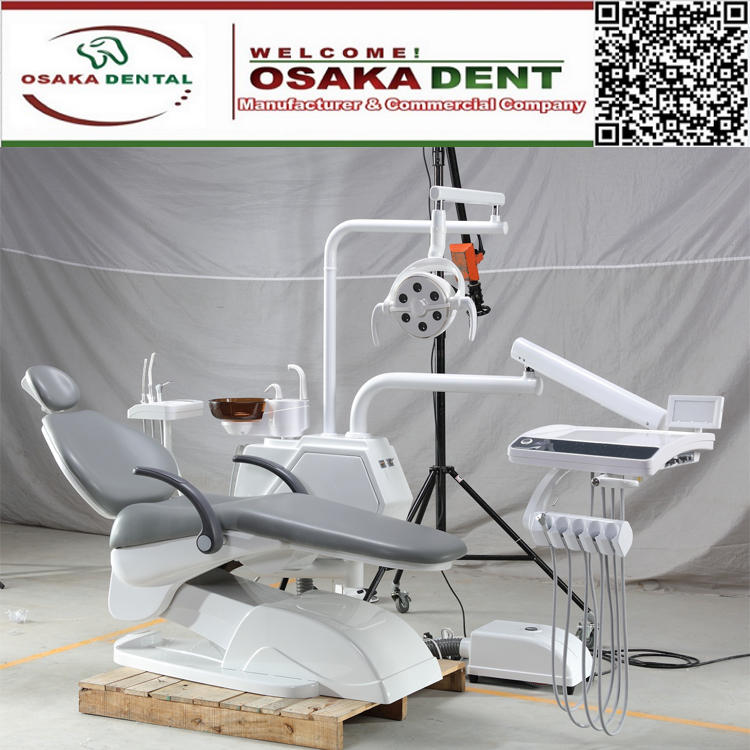 Unidade dental de alta qualidade com pedal multifuncional do painel de controle da tela de toque